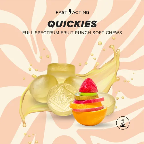 Quickies Full Spectrum Fruit Punch Soft Chew 60Mg 6Pk - 