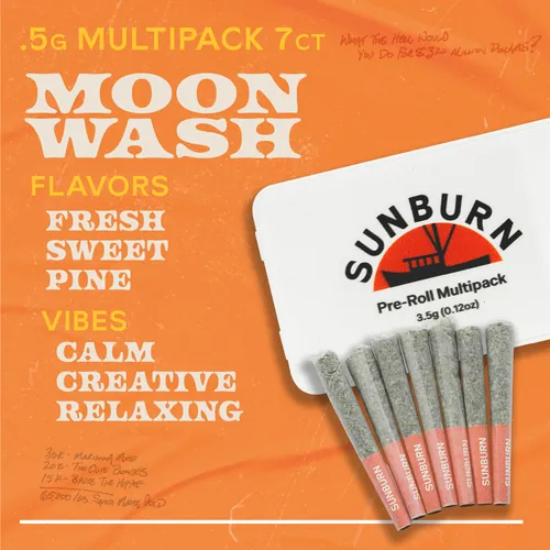 Moonwash - 7ct Pre Rolls by Sunburn - 3.500g PreRoll
