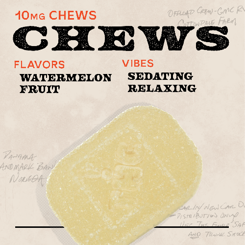 Watermelon 100mg 10pk Chews Hybrid - 