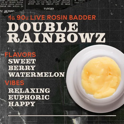 Double Rainbowz Badder 1g Live Rosin Concentrate from  product image