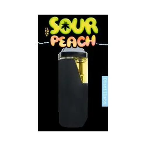 Flowery AIO Distillate Vape 1g - Sour Peach from  product image