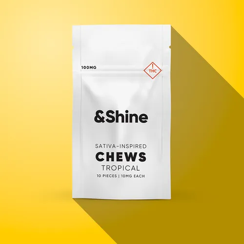 Tropical [10pk] (100mg) by &Shine - 0.100g Gummy