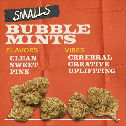 Bubble Mints - 7g Smalls Flower by Sunburn - 7.000g Smalls