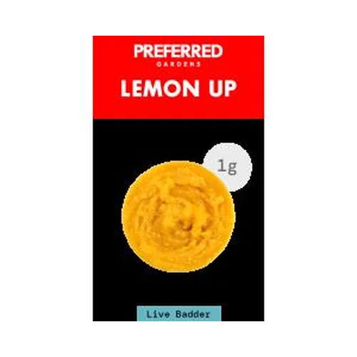 Badder 1G - Lemon Up by Preferred Gardens - 1.000g Badder