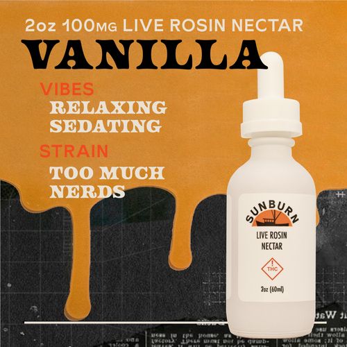 Nectar 100mg 2oz Vanilla Too Much Nerdz - 