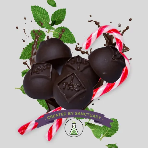 Full Spectrum Peppermint Dark Chocolate Bites 60mg 6pk