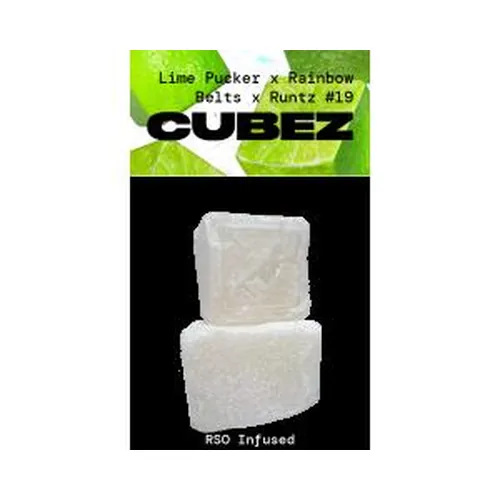 RSO Infused Cubez - Lime Pucker (Rainbow Belts x Runtz #19) from  product image