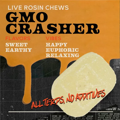 GMO Crasher 100mg 10pk Live Rosin Chews - 
