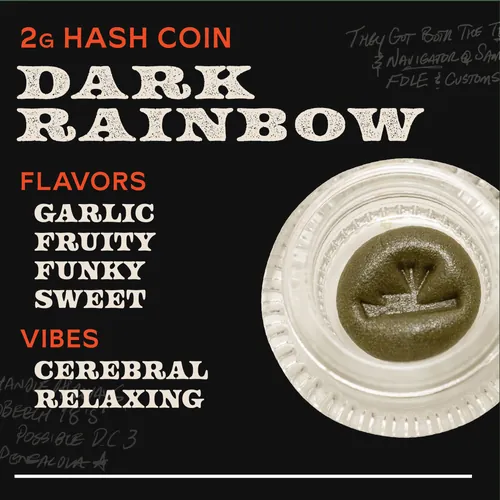 Dark Rainbow 2g Hash Coin - 