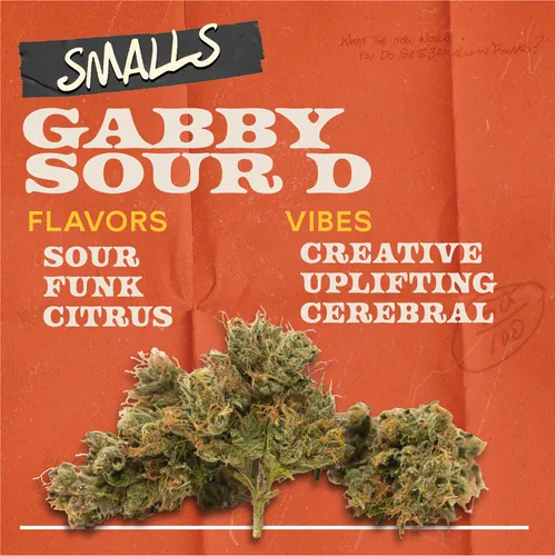 Gabby Sour D - 7g Smalls Flower by Sunburn - 7.000g Smalls