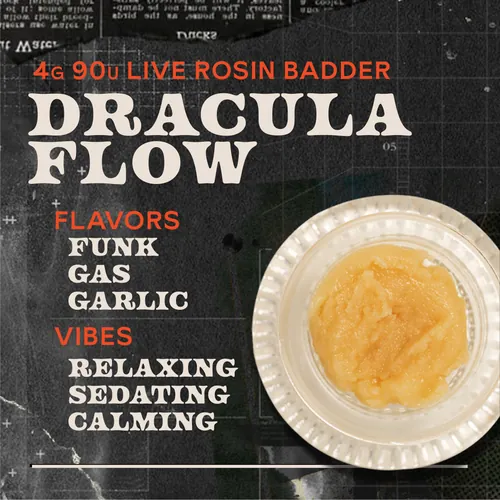 image of Dracula Flow Badder 4g Live Rosin Concentrate