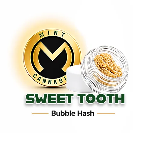 Mint Platinum  Live Bubble Hash 1g - SWT Tooth by Mint Platinum - 1.000g Bubble Hash