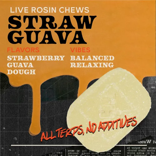 Strawguava 100mg 10pk Live Rosin Chews - 