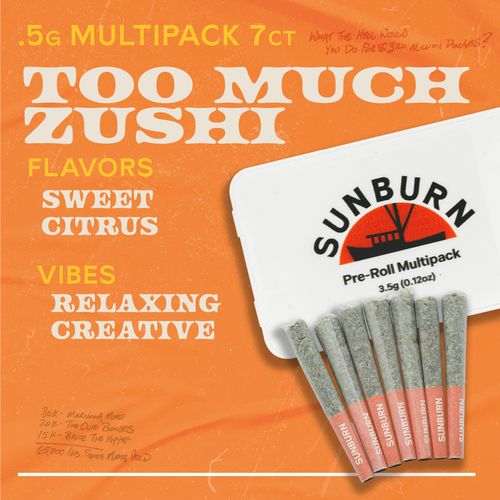 Too Much Zushi 7ct Pre Rolls - 