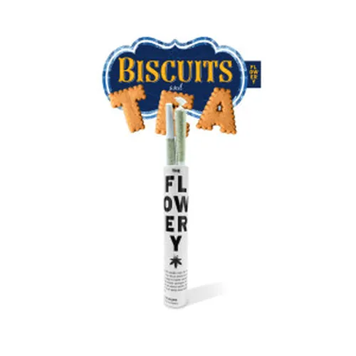 Biscuits n' Tea Whole Flower Prerolls 2x0.5g by The Flowery - 1.000g PreRoll