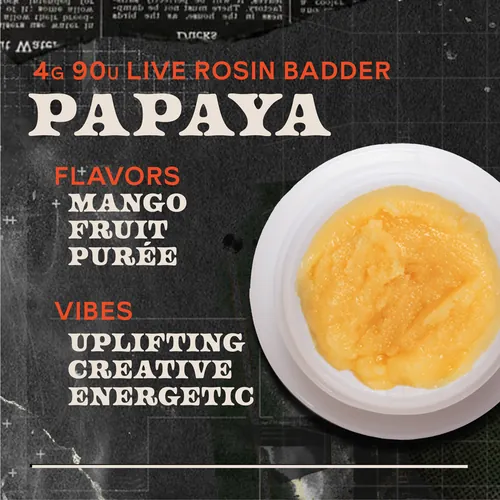 Papaya Badder 4g Live Rosin Concentrate from  product image