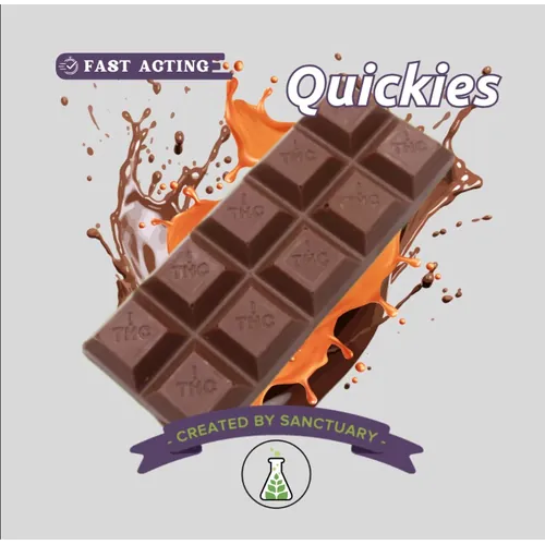 Quickies Caramel Milk Chocolate Bar 100mg 10pk
