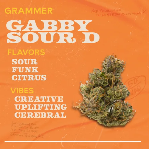 Gabby Sour D - 1g Grammers Flower by Sunburn - 1.000g Whole