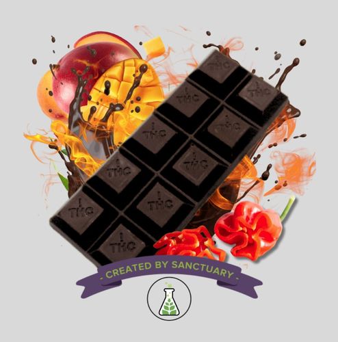 Mango Habanero Dark Chocolate Bar 100mg 10pk - 