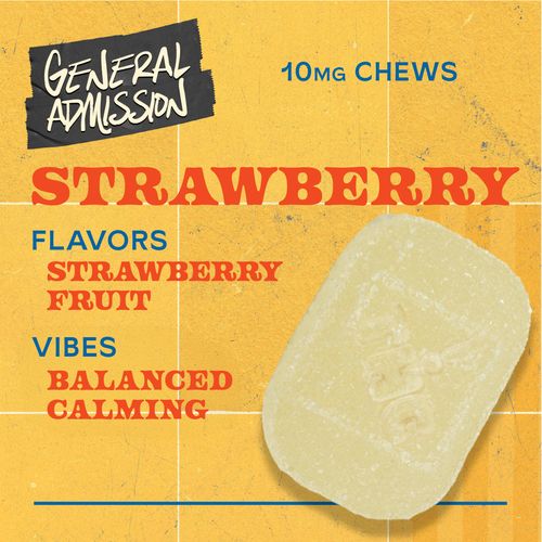 Strawberry 100mg 10pk Chews Hybrid - 