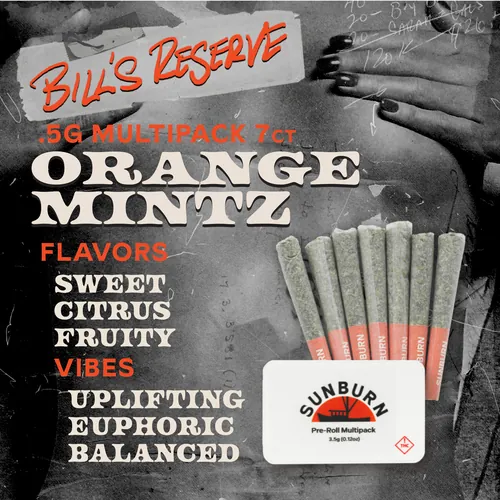 Orange Mintz - 7ct Pre Rolls by Bill's Reserve - 3.500g PreRoll