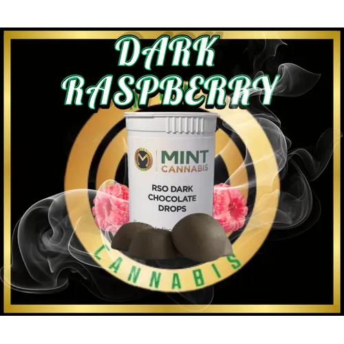 Mint Premium - Chocolate Drops RSO 100mg - Dark Raspberry from  product image