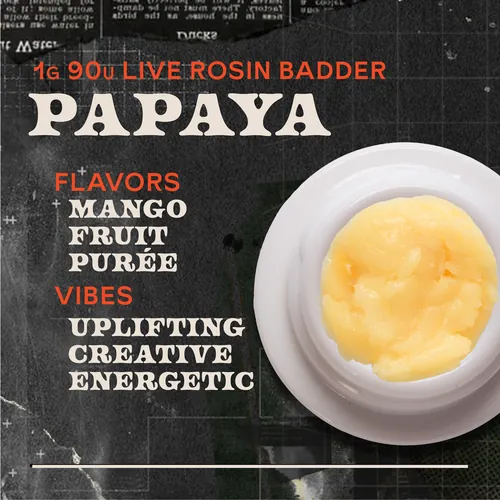 Papaya Badder 1g Live Rosin Concentrate from  product image