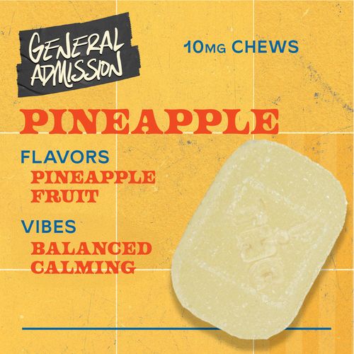Pineapple 100mg 10pk Chews Hybrid - 