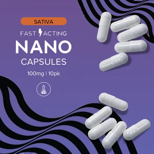 Nano Capsules | Sativa | 100mg by Sanctuary Medicinals - 0.100g Capsule