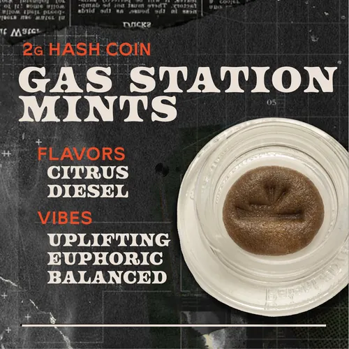 Gas Station Mints - 2g Hash Coins Concentrate by Sunburn - 2.000g Hash