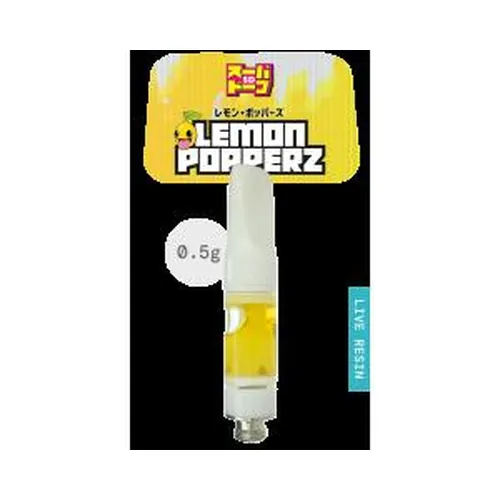 Live Resin Cartridge 0.5g - Lemon Popperz by Super Dope - 0.500g Live Resin