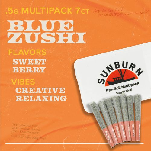 Blue Zushi 7ct Pre Rolls Hybrid - 
