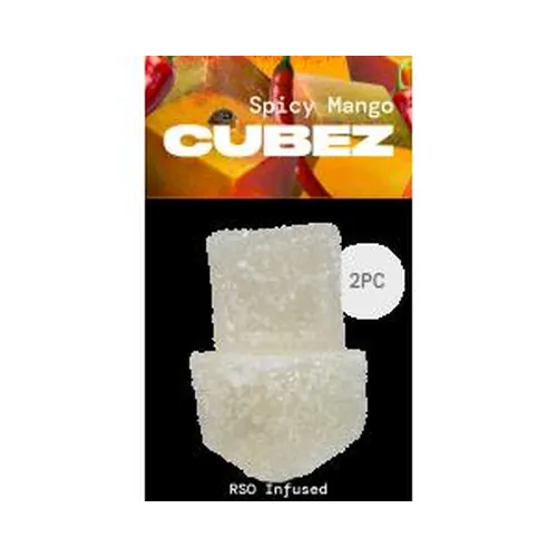 RSO Infused Cubez 2 Pack - Spicy Mango by The Flowery - 0.020g Chocolate