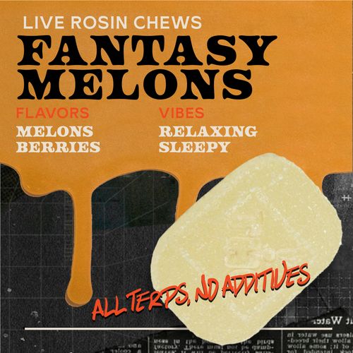 Fantasy Melons 100mg 10pk Live Rosin Chews - 