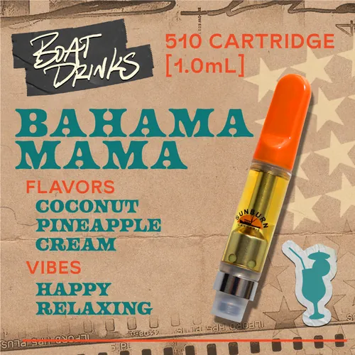 image of Bahama Mama - 1g Distillate Vape Carts