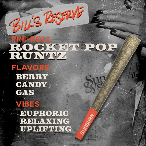 Rocket Pop Runtz - 1g Pre Rolls by Bill's Reserve - 1.000g PreRoll