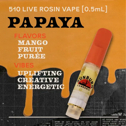 Papaya - 0.5g Live Rosin Cartridge from  product image