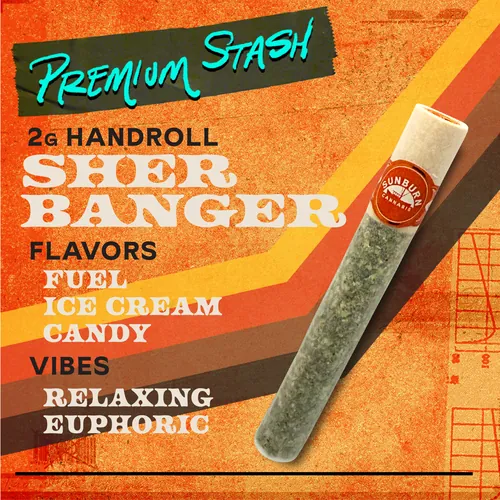 Sherbanger - 2g Handrolled Pre-roll by Premium Stash - 2.000g PreRoll