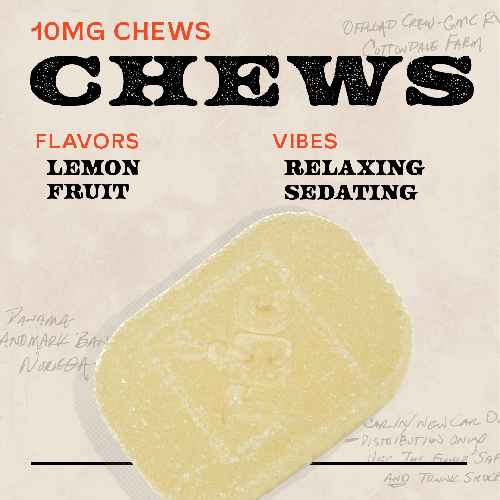 Lemon 100mg 10pk Chews Hybrid - 