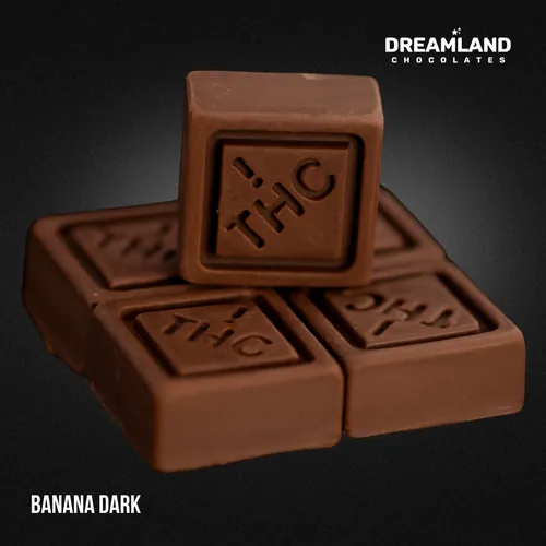 Dreamland Banana Dark Chocolate Squares 10pcs from  product image
