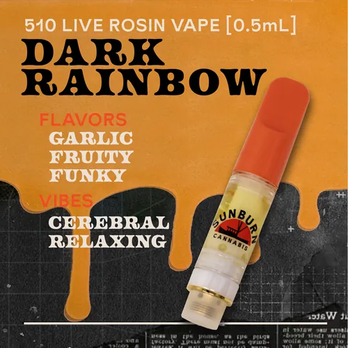 Dark Rainbow - 0.5g Live Rosin Cartridge from  product image
