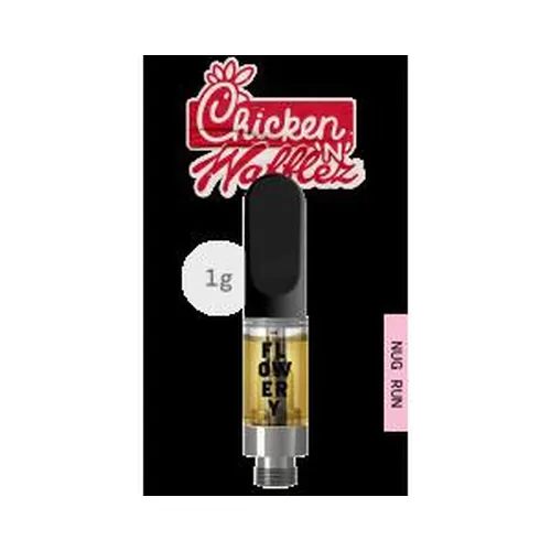 Nug Run Resin Cartridge 1g - Chicken N Wafflez by The Flowery - 1.000g Live Resin