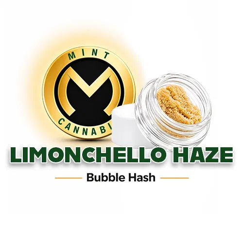Mint Platinum  Live Bubble Hash - Limoncello Haze by Mint Cannabis - 1.000g Bubble Hash