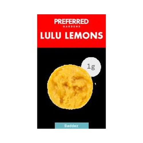 Live Resin Badder 1G - Lulu Lemons by Preferred Gardens - 1.000g Badder