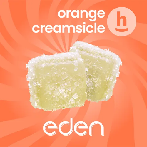 Orange Creamsicle Live Rosin Chews- 10ct by The Happy Chef (Thc) - 0.010g Gummy