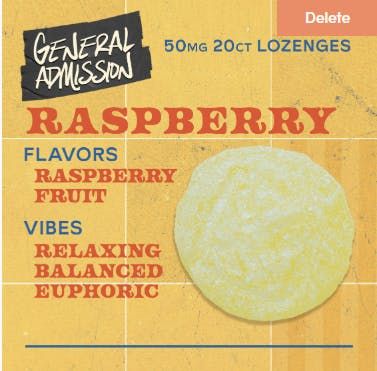 Raspberry 50mg 20ct Lozenges Hybrid - 