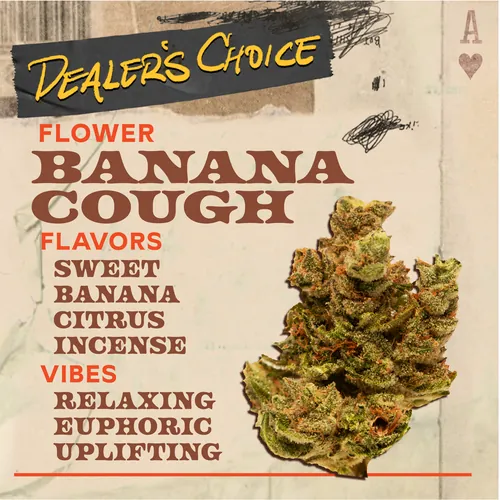 Banana Cough - 3.5g Flower by Dealer's Choice - 3.500g Whole