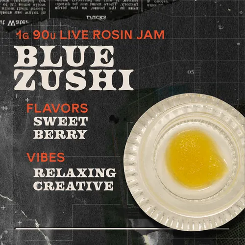 Blue Zushi Jam 1g Live Rosin Concentrate