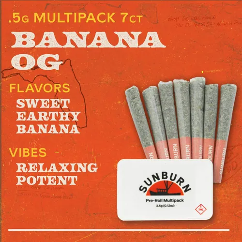 Banana OG 7ct Pre Rolls Indica - 