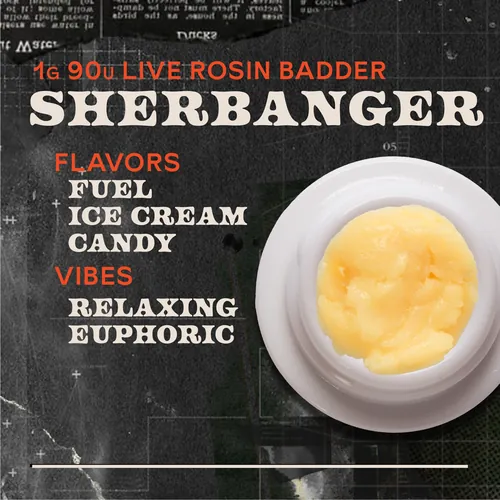 Sherbanger Badder 1g Live Rosin Concentrate by Bill's Reserve - 1.000g Badder